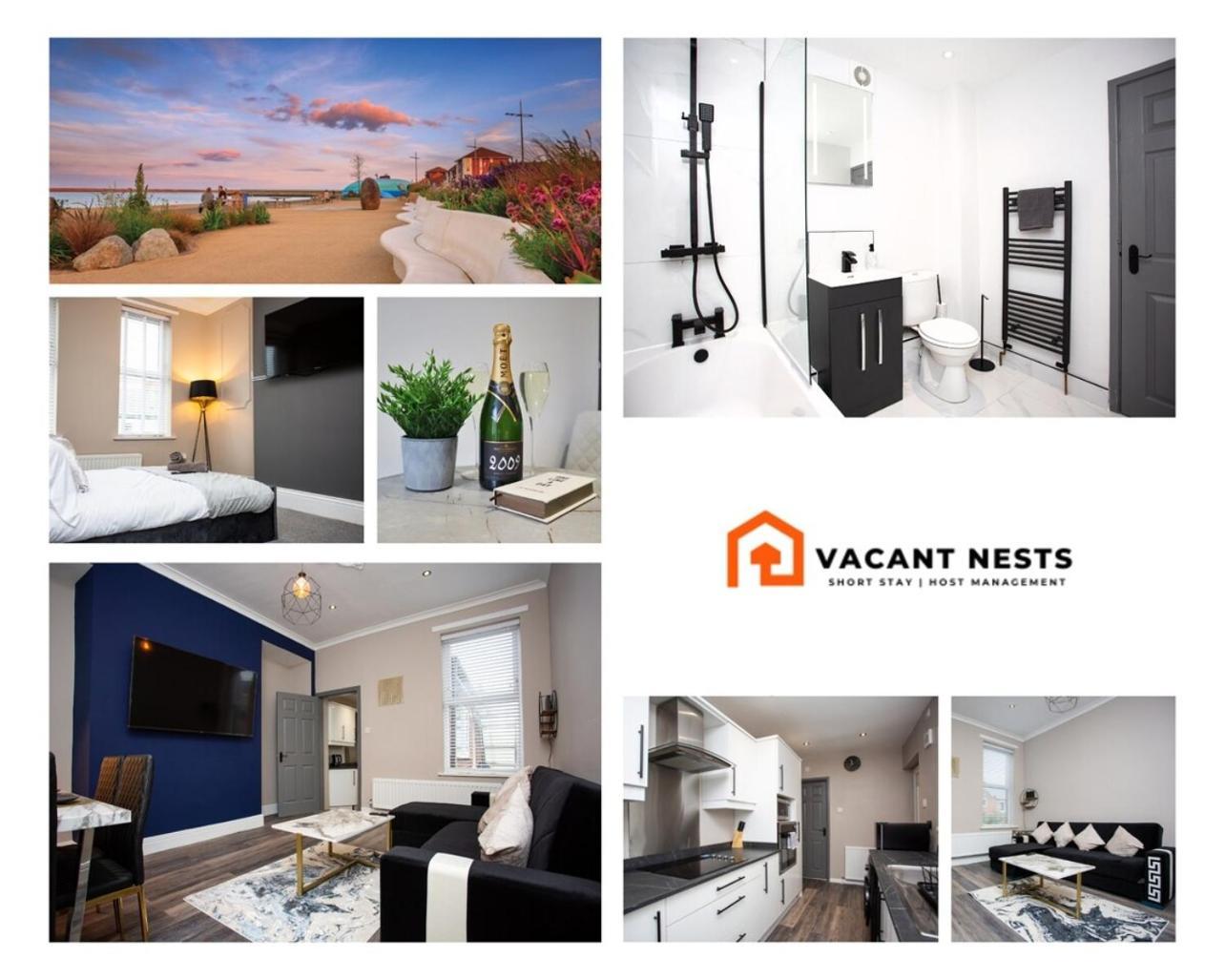 Heart Of South Shields Modern Interior 2 Bed Flat Apartment Westoe Bagian luar foto